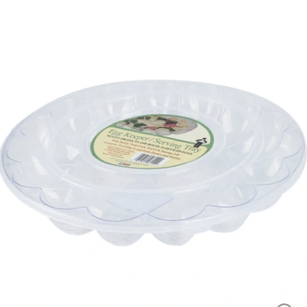 2 Deviled Egg Travel Carry Trays Storage Serving Trays Holds 48 Eggs